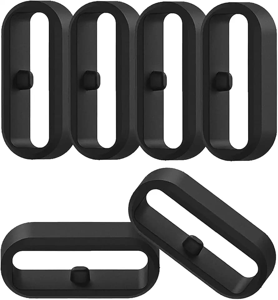 Replacement Fastener Ring Compatible for Garmin Vivoactive 6 5 3, Venu,Venu Sq2, Forerunner 45 55 70 165 170 245 645, Fenix 7S 6S 5S Bands Silicone Connector Security Holder Clips Loop