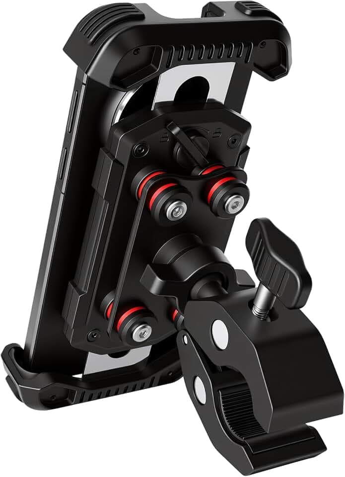 Handyhalterung Motorrad, Handyhalterung Fahrrad Doppelt Vibrationsgedämpft