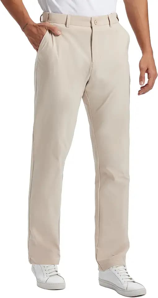 Mens Golf Pants Lightweight Quick Dry Anti-Slip 30"/32"/34" with 4 Pockets