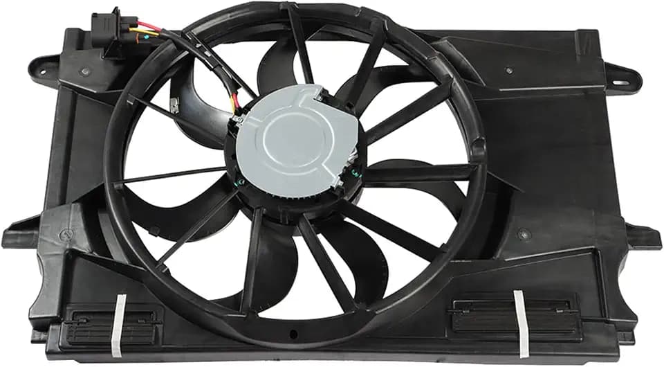 Silscvtt Black Radiator Cooling Fan 39013323 Replacement for Chevy Cruze 2011-2019