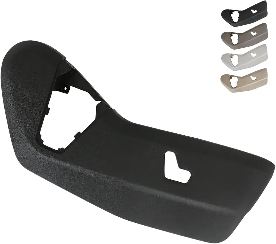 TQPONLY Passenger Seat Plastic Trim Cover Panel,Fits 2011-2019 Dodge Grand Caravan/2011-2016 Chrysler Town and Country Right Side Power Seat Switch Control Bezel Shield (Black)