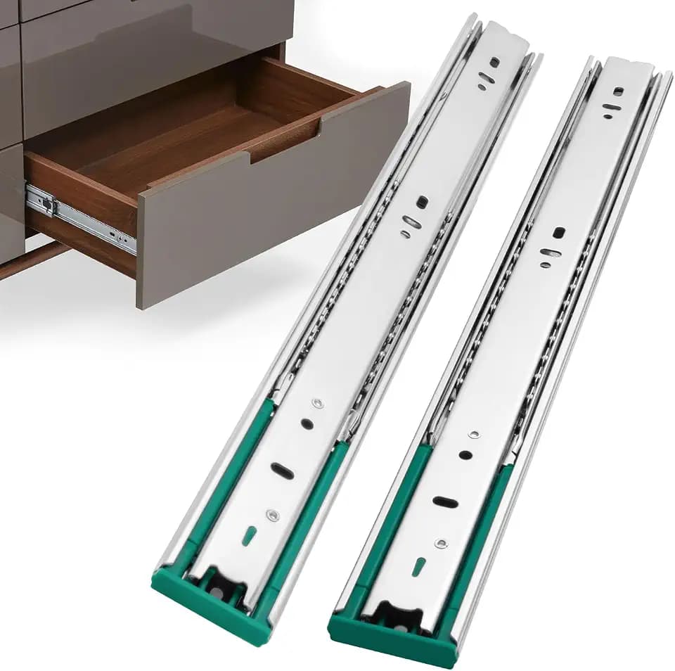 homdiy 8 Pairs Soft Close Drawer Slides 22 Inch Heavy Duty Side Mount Rail