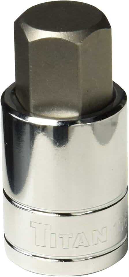 Titan 15619 1/2-Inch Drive x 19mm Hex Bit Socket