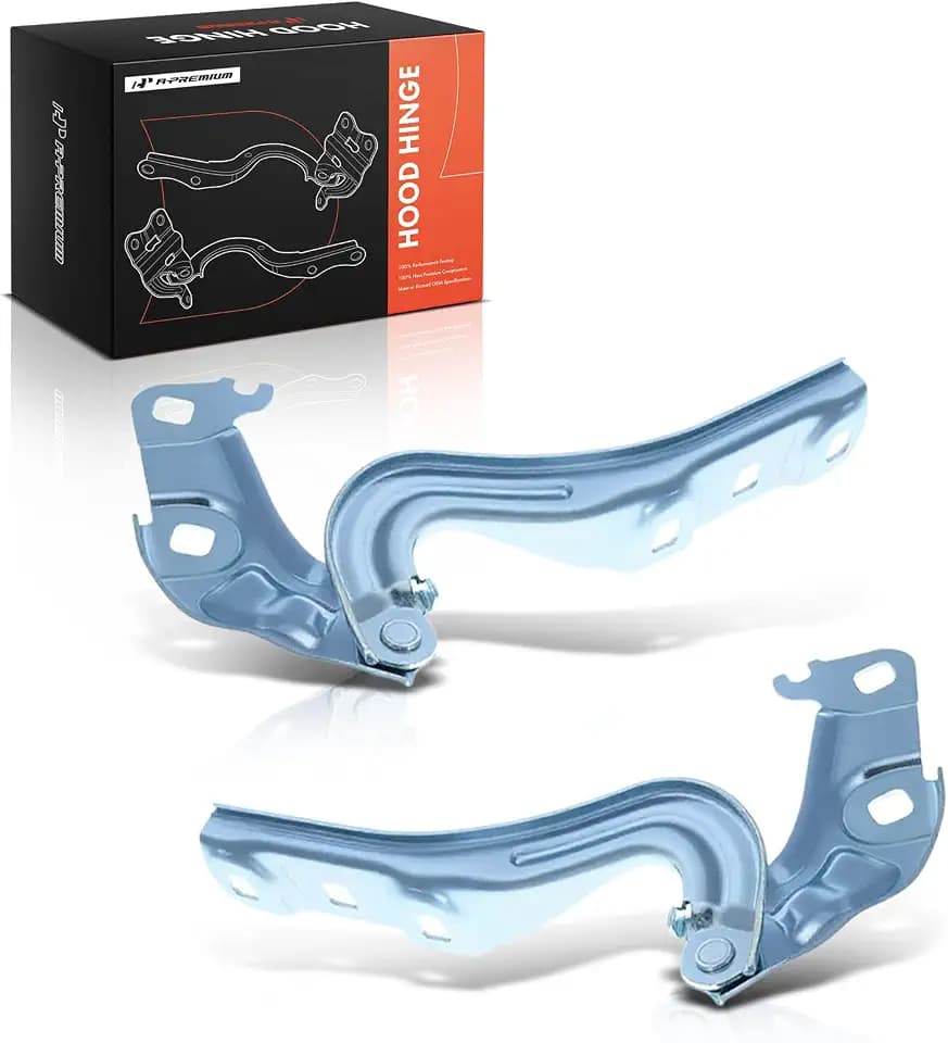 A-Premium Set of 2 Front Driver and Passenger Hood Hinges