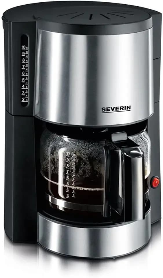 Severin KA 4312 Kaffeeautomat (1000 Watt, Edelstahl, Kunststoff) schwarz