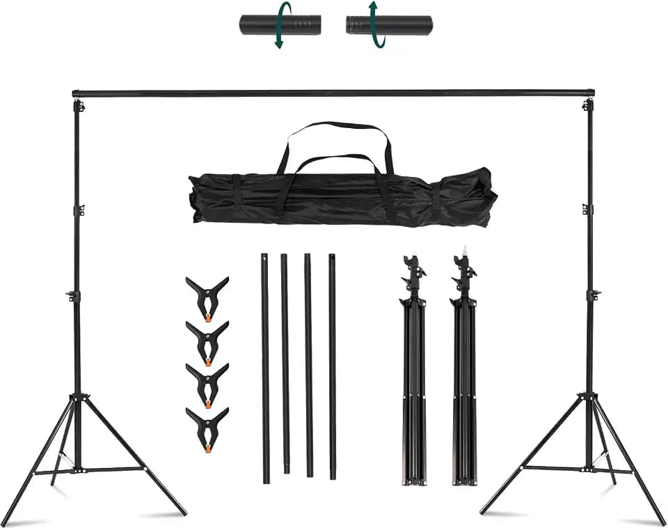Kate Photo Backdrop Stand Adjustable Background Stand Kit for Photography