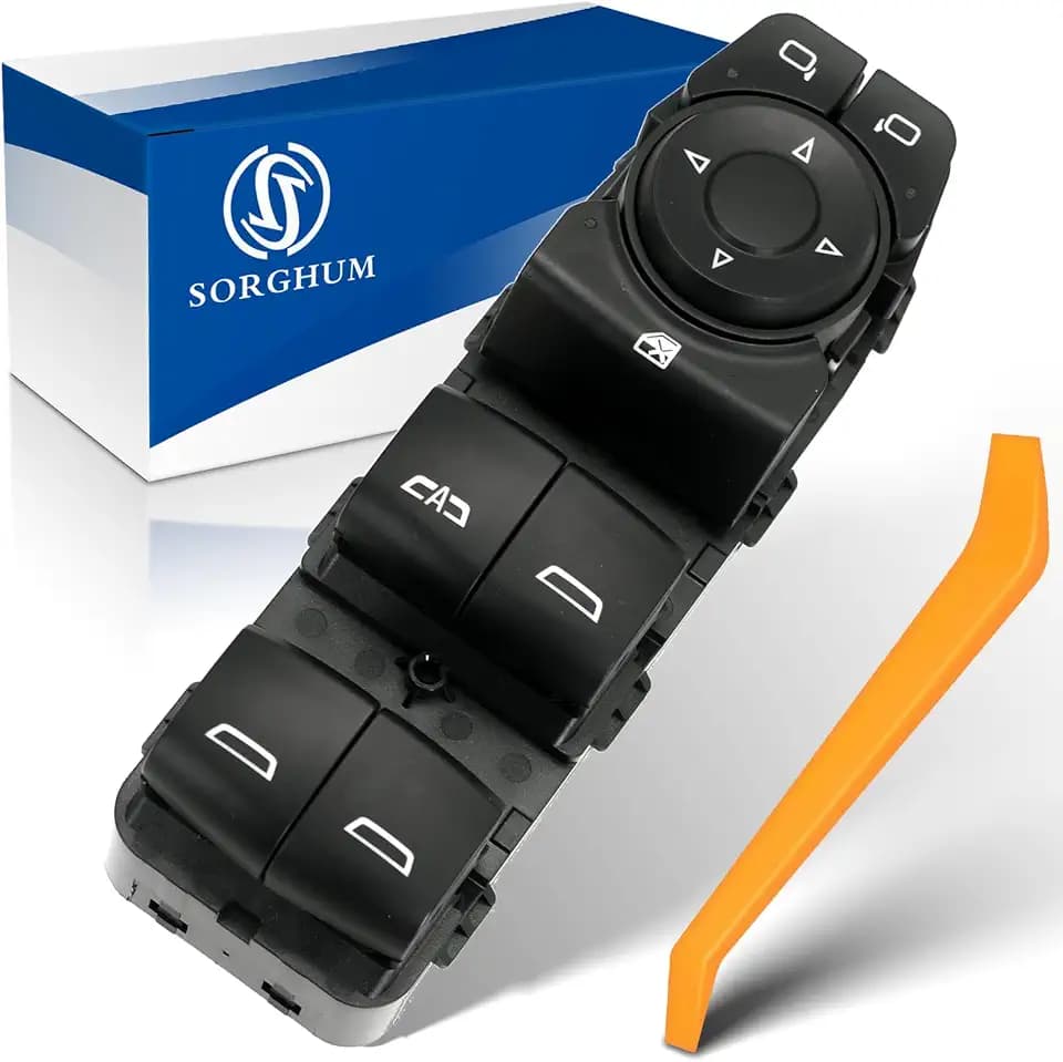 Sorghum Power Window Switch Driver Side - Master Window Switch Compatible with Chevrolet GMC 19-24 Sierra Silverado 1500 Blazer 20-24 2500 HD 3500 HD 16-24 Malibu 18-24 Buick Enclave Replace# 84699725