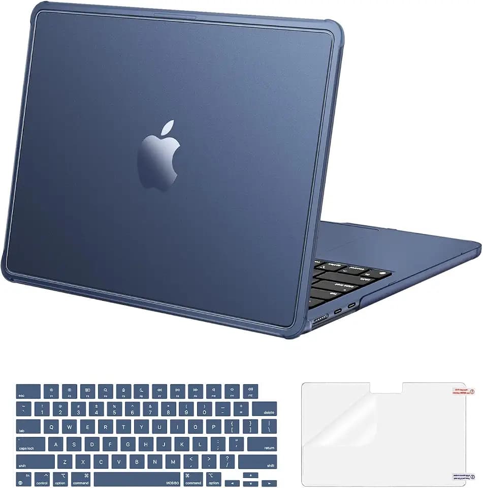 MOSISO Compatible with MacBook Air 13 inch Case M5 M4 M3 M2 2026-2022