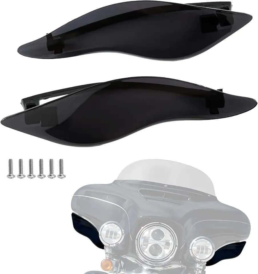Adjustable Side Air Deflectors Wind Deflectors for Harley Touring 2014-2024