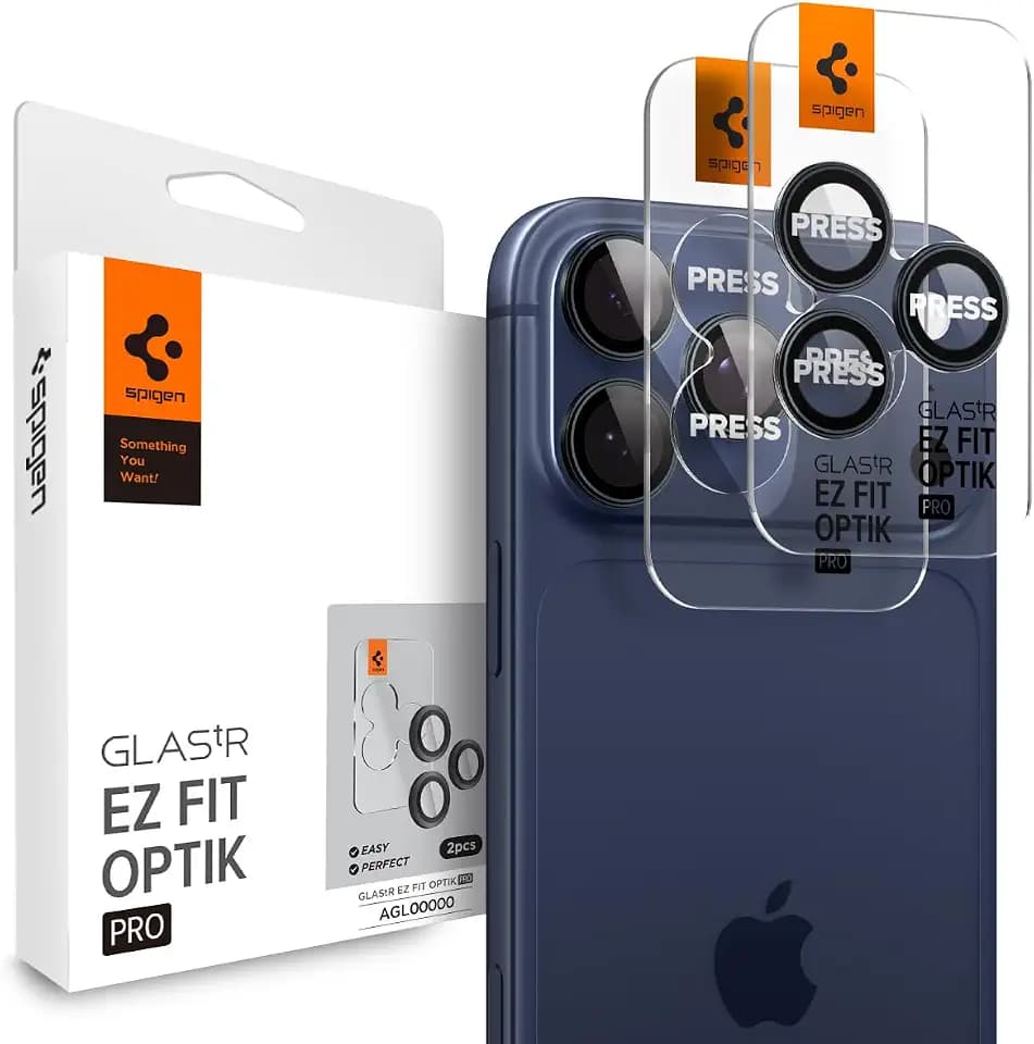 Spigen Camera Lens Protector for iPhone 17 Pro Max / 17 Pro - Blue Titanium