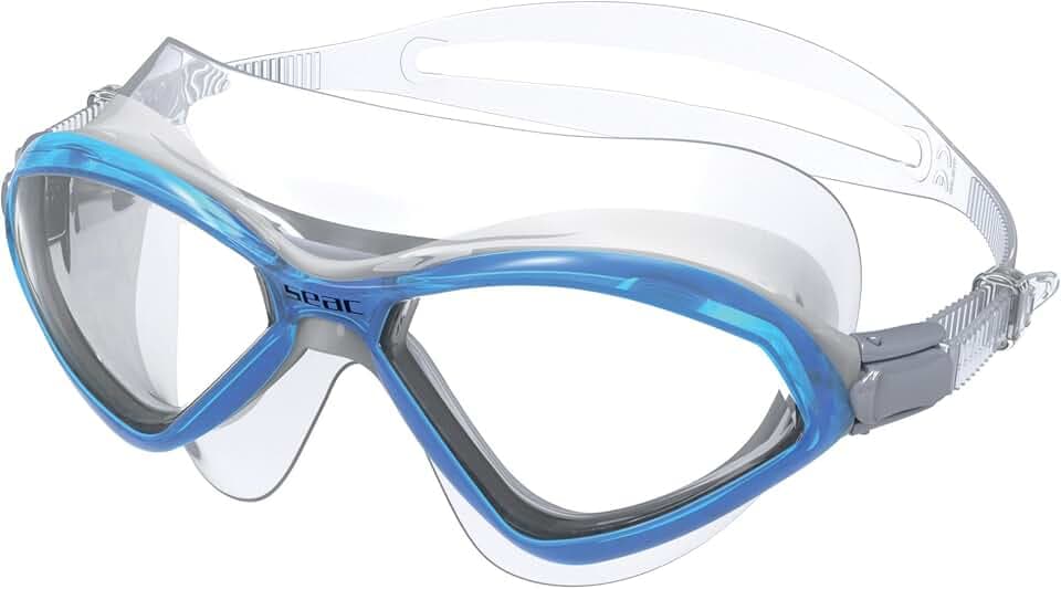 Seac Unisex Diablo Antibeschlag-Silikon-Schwimmbrille für Schwimmbad und offenes Wasser