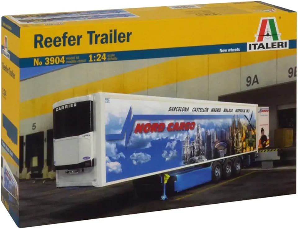 Italeri 510003904 - Fahrzeug - 1:24 Reefer Trailer, Weiß