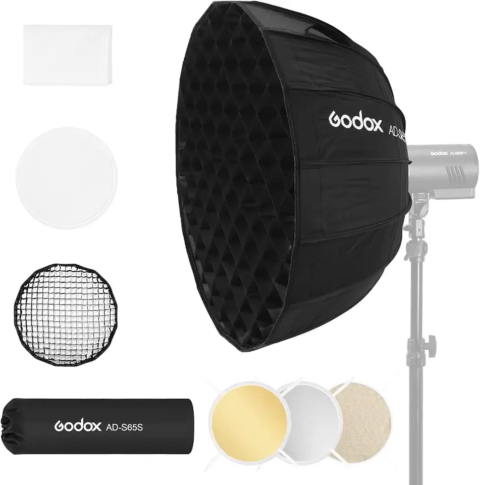 Godox AD-S65S Softbox Godox Mount Softbox 65cm/25.6inch with Grid/Carry Bag