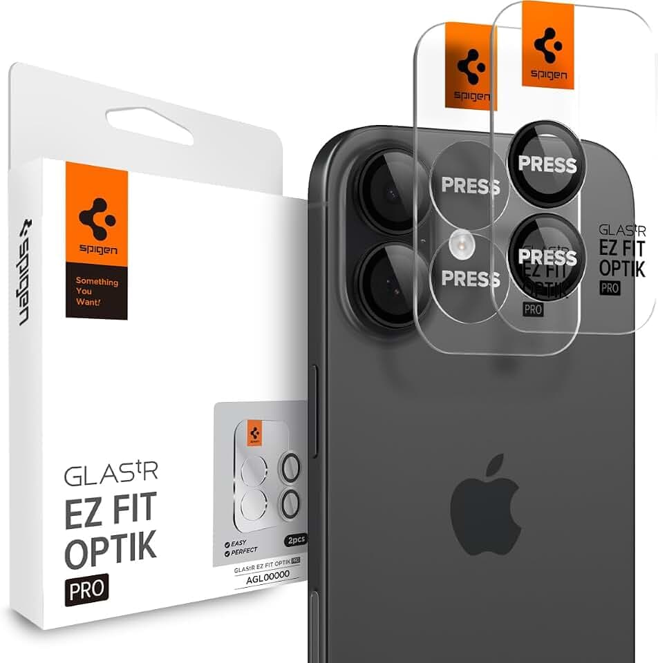 Spigen EZ Fit Optik Pro Kameraschutz [2P] für iPhone 17/16 / 16 Plus