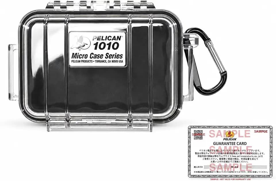 Pelican 1010 Micro Case (Black/Clear)