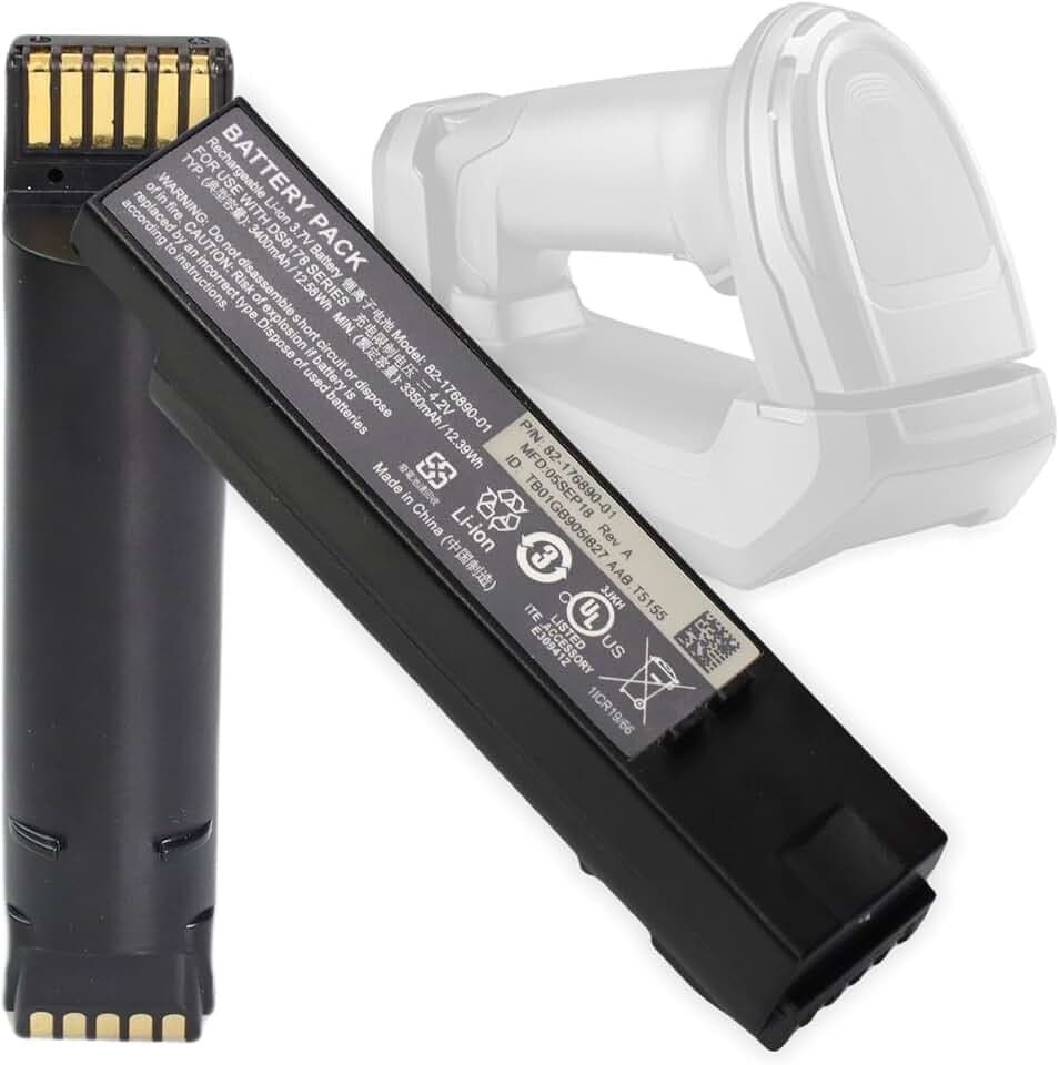 3400mAh Replacement for Zebra DS8178 DS8100 DS8170 Scanner Battery