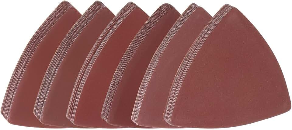HARFINGTON 60pcs Hook & Loop Sandpapers 600/800/1000/1200/1500/2000 3-1/8"