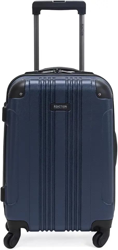 Kenneth Cole REACTION Out of Bounds Lightweight Hardshell 4-Wheel Spinner Luggage, Naval, 20-Inch Carry On