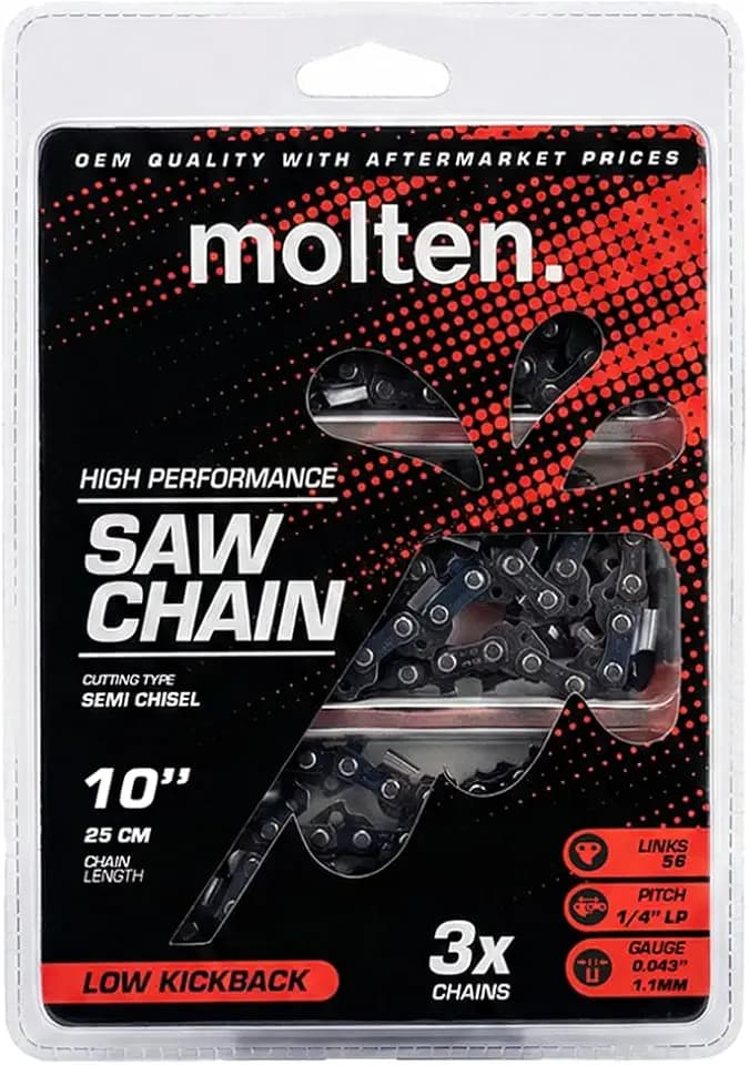 3 Pack EGO 10 Inch Pole Saw Chain for PS1000 (NOT PSA1000) PSX2510, AC1000Q