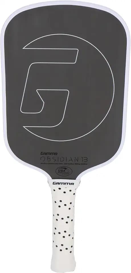 Gamma First Version Obsidian Pickleball Paddle 13 & 16, Raw Carbon Fiber Pickleball Paddle, Premium Pickleball Paddles