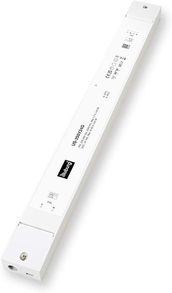 LED Trafo 24V 250W Slim Flackerfrei Geräuschlos für LED Streifen Spot Möbel Verdeckte Montage Netzteil Treiber Vorschaltgerät Driver Power Supply