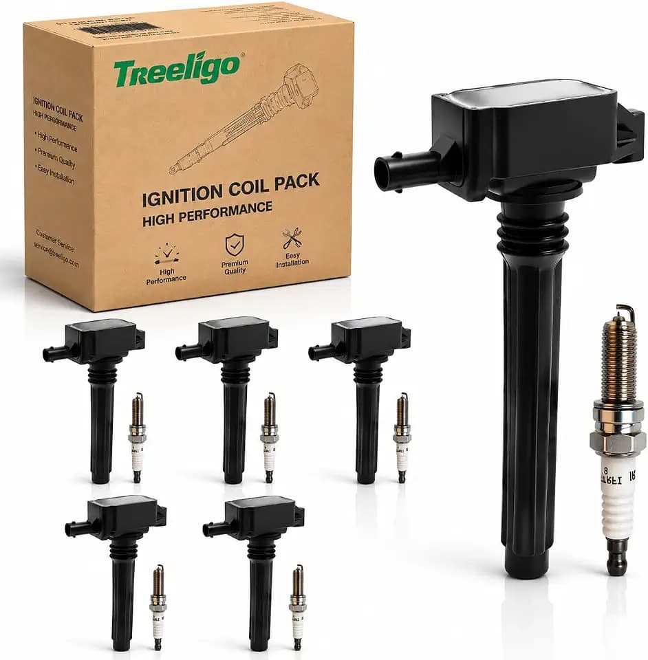 UF648 Ignition Coil & 97390 Iridium Spark Plugs for Ram 1500 2500 3500, Chrysler 200 300 Town & Country, Jeep Grand Cherokee 2011-2015 Wrangler Dodge Charger Grand Caravan C1791,Set of 6