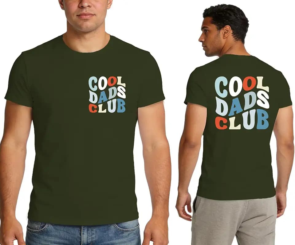 Dad Shirts for Men Cool Dads Club T-Shirt Daddy Birthday Shirt Father's Day Tee Tops