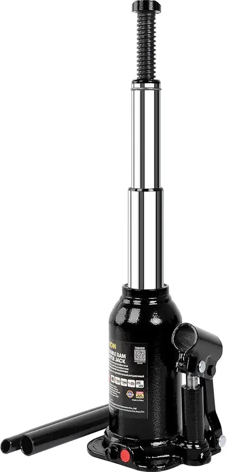 Torin ATH80402XB-1 Double Ram Welded Bottle Jack for Car Auto Repair and House Lift, 4 Ton (8,000 LBs) Capacity