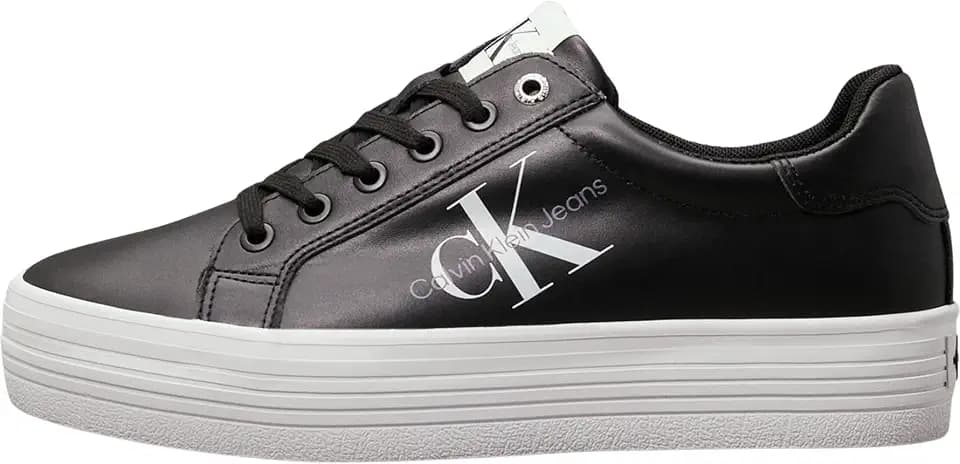 Calvin Klein Damen Vulcanized Sneaker Flatform Laceup Plateau