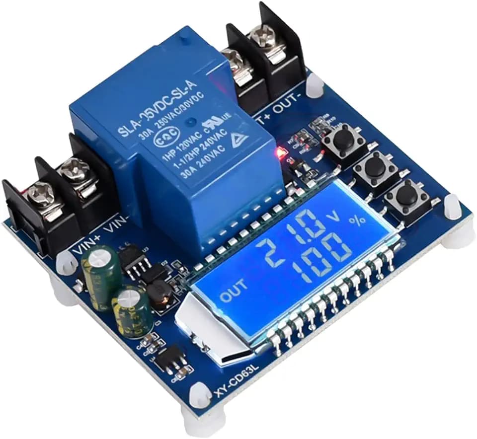 Nizirioo Batterie Monitor Niederspannungs Abschaltung Schützt DC 6V-60V Batteriewächter, Unterspannung Automatisch an/aus Controller-Modul mit LCD Display