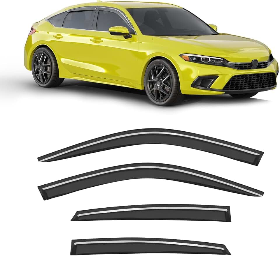 Window Visors Rain Guards for Honda Civic Hatchback 2022-2026