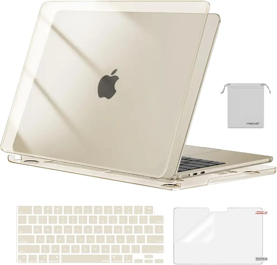 MOSISO Compatible with MacBook Air 13 inch Case M5 2026 M4 M3 M2 2025-2022