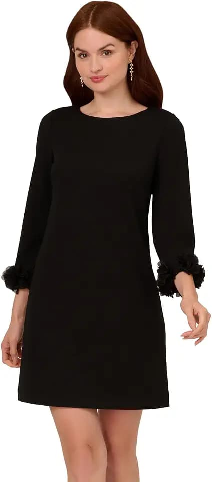 Adrianna Papell Crepe Short Dress