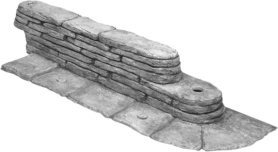 Emsco Group 2032HD Bedrocks Trim-Free Gray, 20 Feet – Natural Stacked Slate Design Garden Lawn Edging