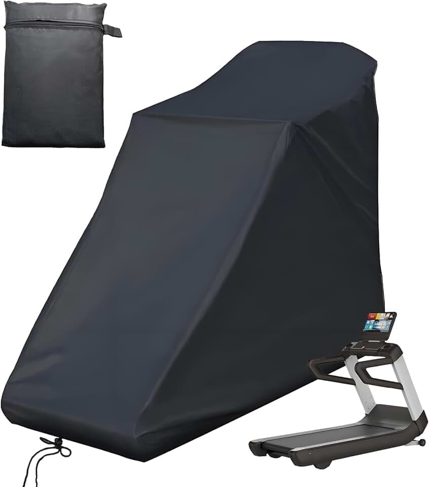 Treadmill Cover, Dustproof UV Protection Running Machine Cover, Exercise Workout Equipment Protective with Drawstring for Home Fitness Equipment Treadmill Indoor & Outdoor