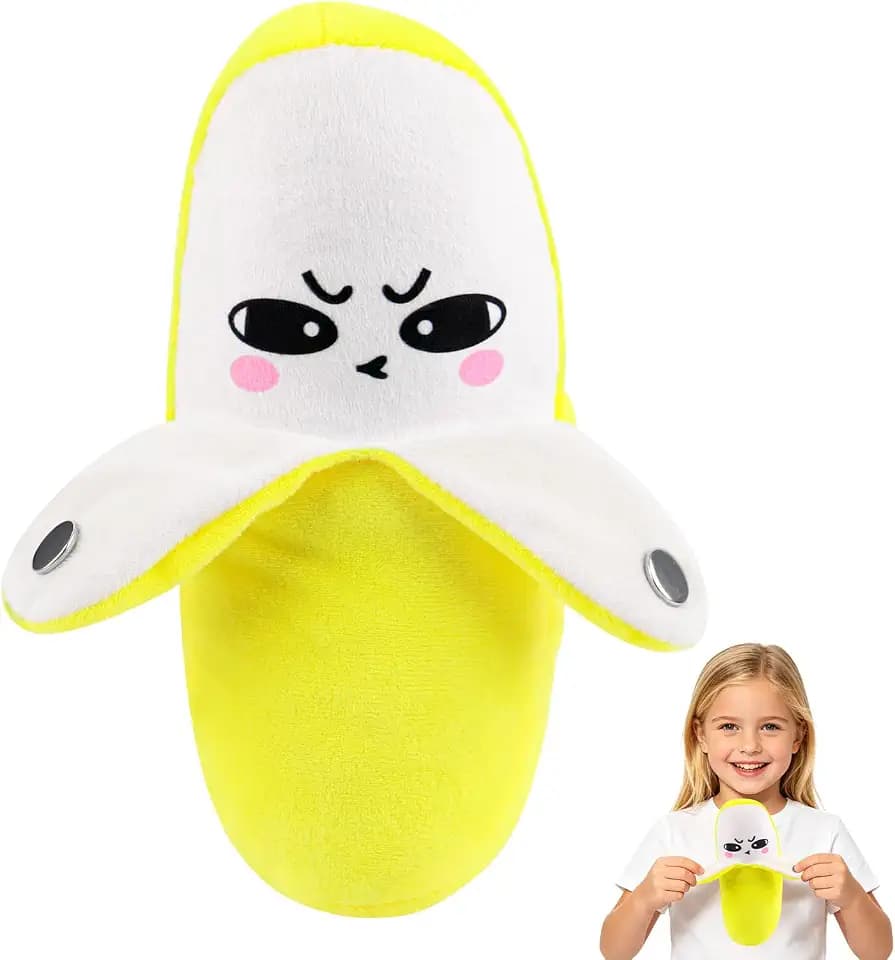 Musical Sensory Toys, Magic Touch Interactive Music Plush Toy, Soft Music Sensory Toys with Sound, Multiplayer Interactive Play, Banana Toy Birthday Gift for Kids