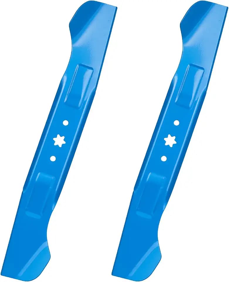 942-04244A 46" Mower Blades for Cub Cadet XT1 LT46 XT2 LX46 ZT1 46 KH RTZ46 L46 LTX1045 LTX1046 Troy-Bilt Super Bronco Mustang 46 inch Zero Turn Lawn Tractor, High Lift, 6 Point Star, 2 Pack Blue