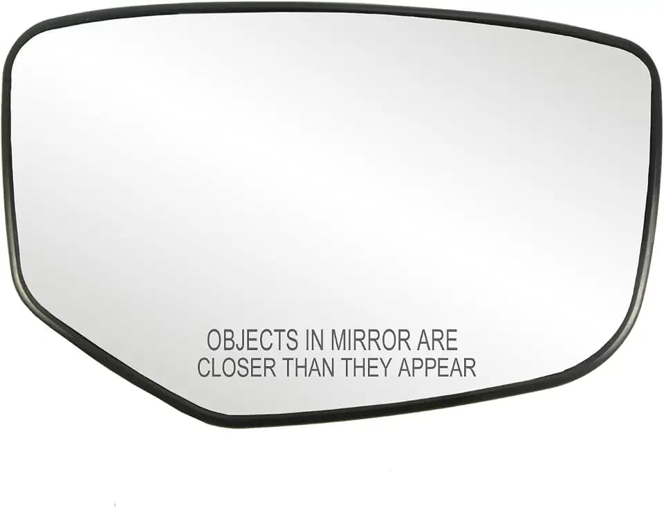 Fit System Passenger Side Non-heated Mirror Glass w/backing plate, Honda Accord, 4 7/8" x 7 5/8" x 7 3/4", will not fit Crosstour