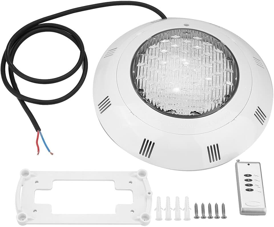 Fdit LED RGB Multi-Color-Unterwasserschwimmbecken Helles Licht mit Fernbedienung Vase Base Teich Garten Party 30W 300 Unterwasser LED Beleuchtung Pool Lampen Wasserdicht
