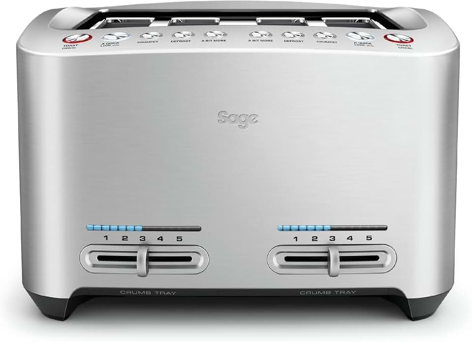 Sage The Smart Toast, 4-Scheiben, Gebürstetes Aluminium
