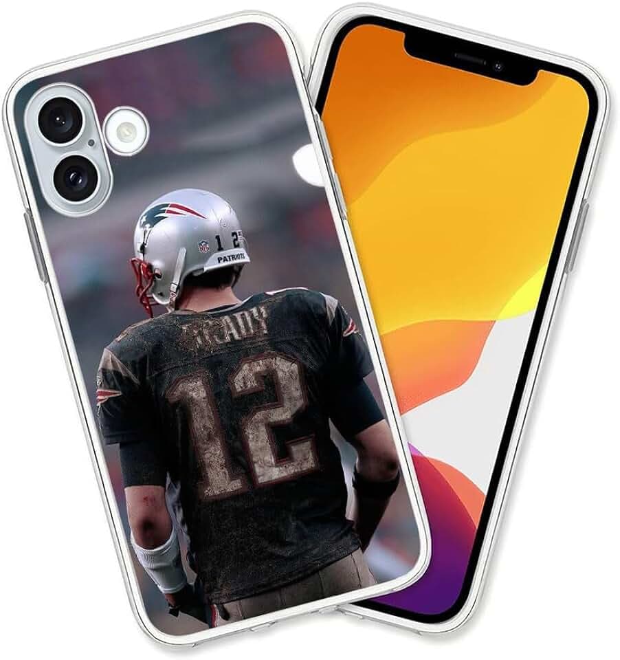 for iPhone 16 Case, TPU Phone Clear Case,New-England-Brady-1