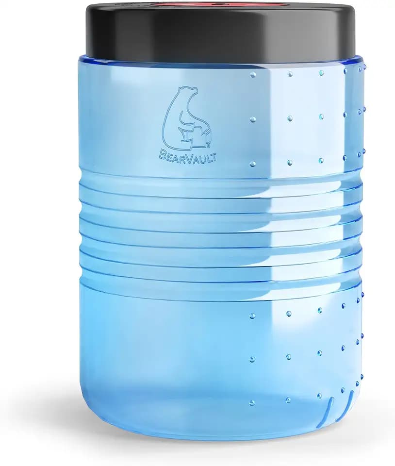 BearVault Canister for Backpacking. 4 Sizes: BV500, BV475, BV450, BV425. Bear-Resistant Food Container for Camping, Hiking, Fishing, Hunting, Bikepacking. BearVault is Bear Safe!