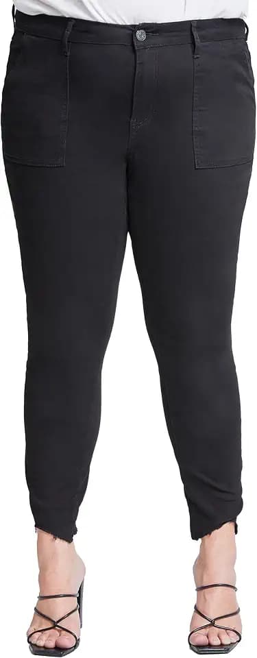 Royalty For Me Women's Women's Plus Size Raw Hem Pants