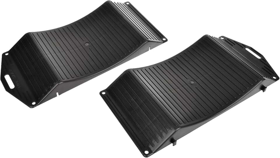 cartrend Reifenschoner 2er Set, 13–18 Zoll Reifen (bis Ø 70 cm), Reifenschuhe für Wohnwagen, Wohnmobil, Anhänger, Oldtimer – 5 Tonnen Tragkraft, Schwarz – Reifenschutz gegen Verformung
