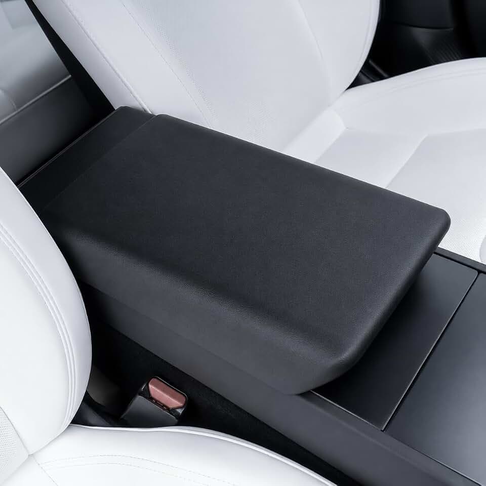 Center Console Armrest Cover for Tesla Model Y Juniper (Standard, Premium & Performance 2026/25) and Model 3 Highland (Standard, Premium & Performance 2026/25/24)