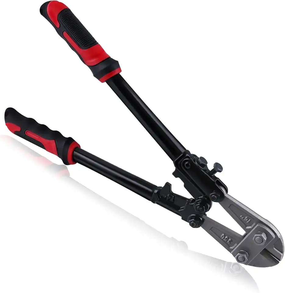 SPEEDWOX Robuster Bolzenschneider, 35,6 cm, zum Schneiden von Kettengliederzaun, Stahldraht, Kette, Schrauben, Nieten und kleinen Vorhängeschlössern, Doppelverbindungswirkung, Bolzenschneider,
