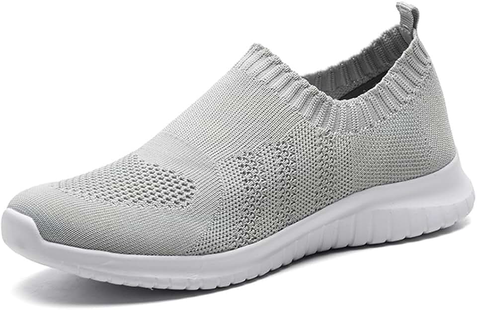 TIOSEBON Women's Walking Slip On Sock Knit Shoes