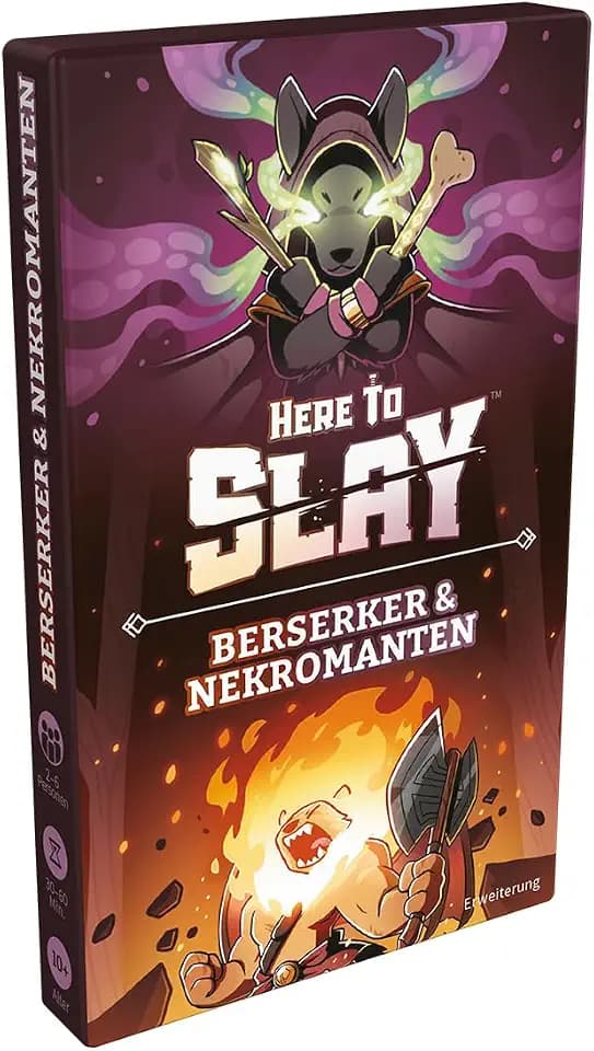 Unstable Games, Here to Slay – Berserker & Nekromanten, Erweiterung, Familienspiel, Kartenspiel, 2-6 Spieler, Ab 10+ Jahren, 30-60 Minuten, Deutsch, Mehrfarbig, bunt