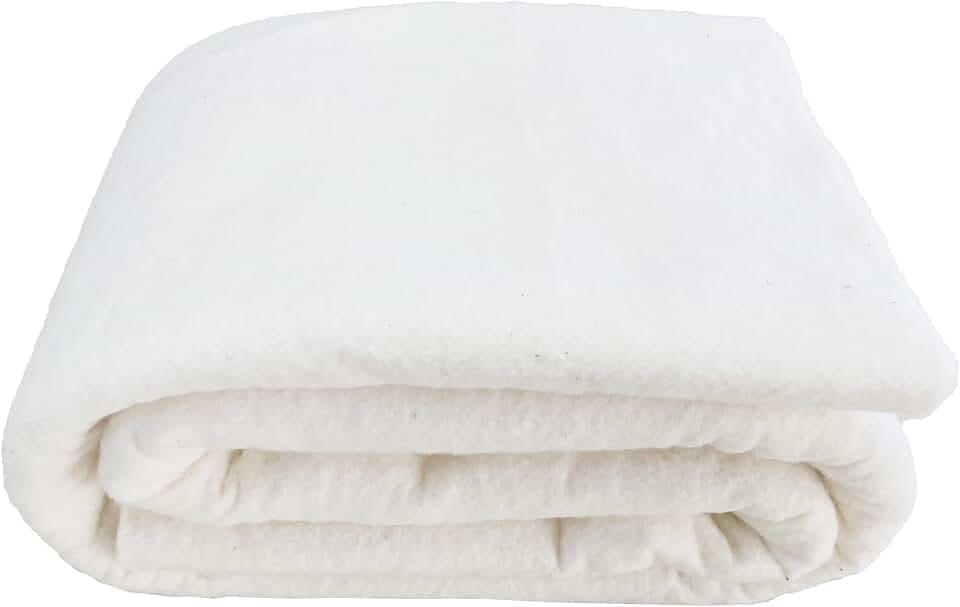 Vuwuma LENAILIN Natural Cotton Quilt Batting, King 108 x 96 Inch