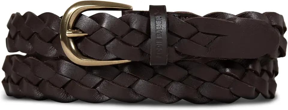 Eddie Bauer Women's Casual Leather Belts with Durable Metal Buckle